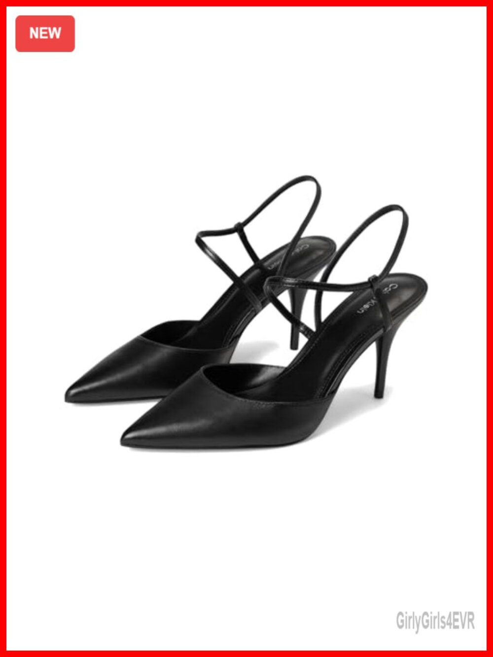 Cordera Stiletto Heel Pointy Toe Slip-On Mule Leather Faux Leather Formal